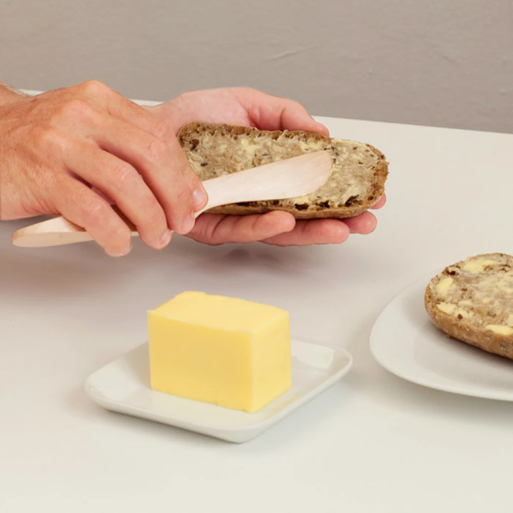 Stående Smørkniv, Bøgetræ 4 Stående Smørkniv, Bøgetræ - Billede 2