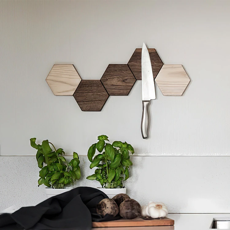 Knivmagnet I Træ HEXA 3 Knivmagnet I Træ HEXA