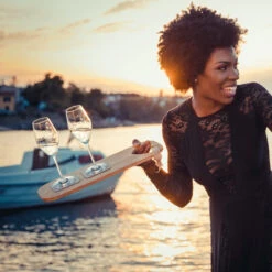 Magnetiske Champagneglas I Krystal Silwy, 2-pak