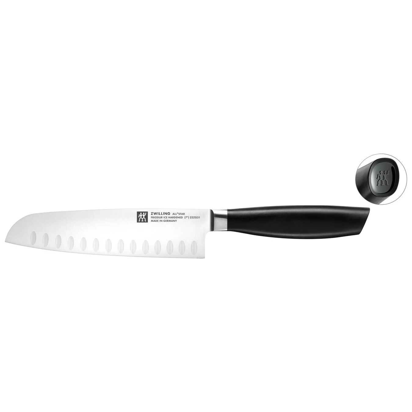 Zwilling Santokukniv 18 Cm, Sort 3 Zwilling Santokukniv 18 Cm, Sort