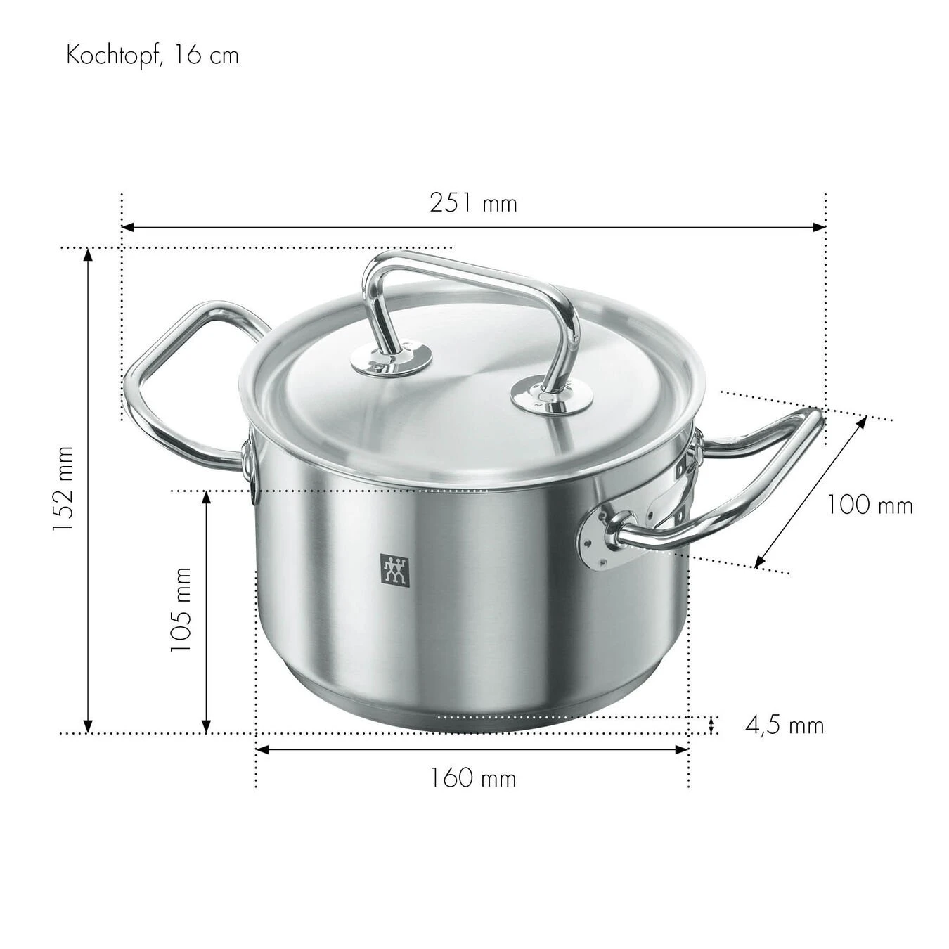 Zwilling Gryde 16 Cm, 18/10 Rustfrit Stål 6 Zwilling Gryde 16 Cm, 18/10 Rustfrit Stål - Billede 4
