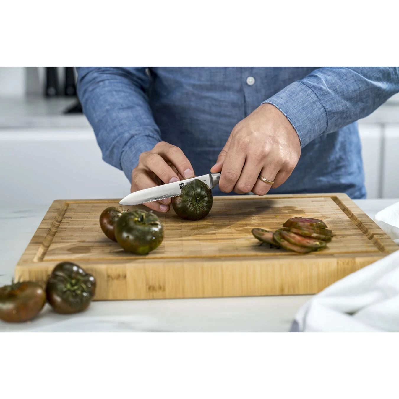 Zwilling Tomatkniv 13 Cm, Guld Mat 5 Zwilling Tomatkniv 13 Cm, Guld Mat - Billede 3